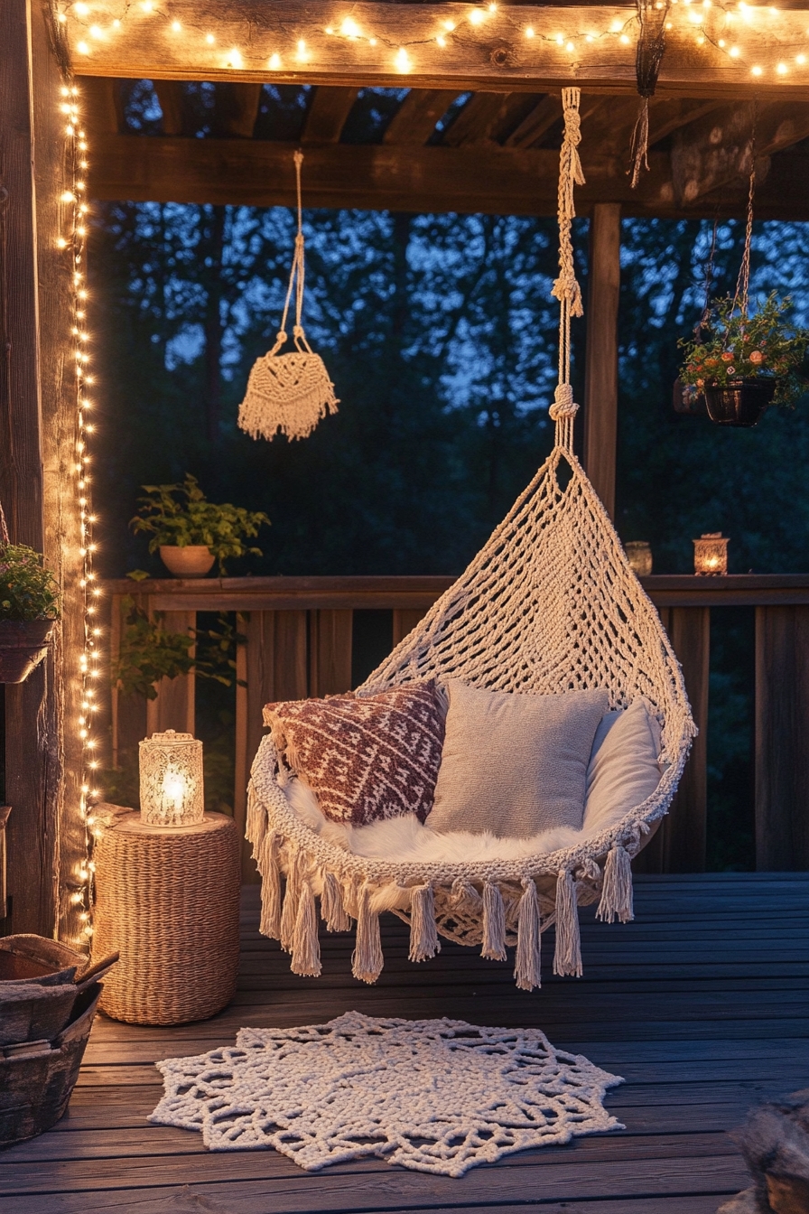 Cozy Boho Hammock Nook