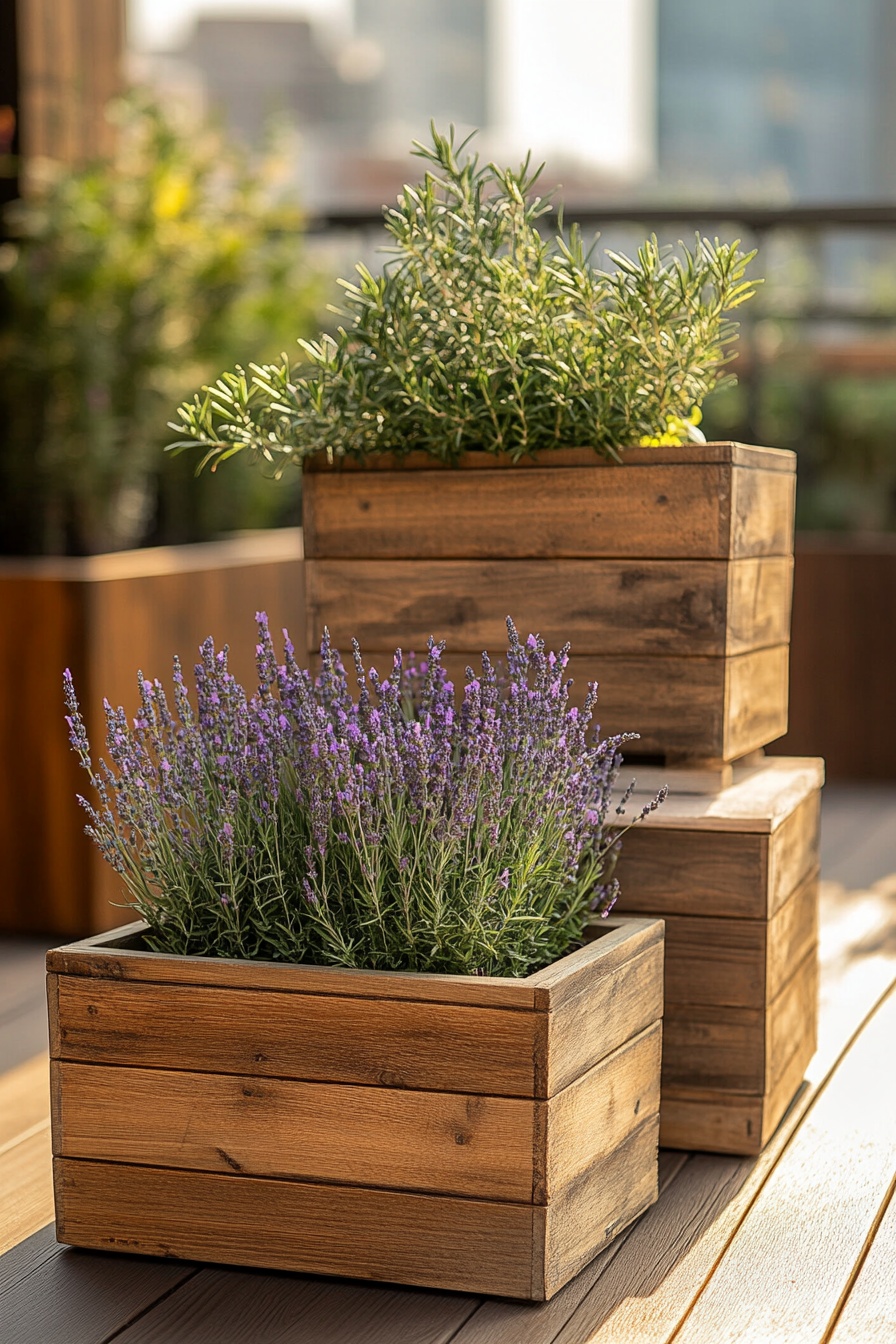 Four_wooden_planters_with_lavender_and_rosemary_sta_06