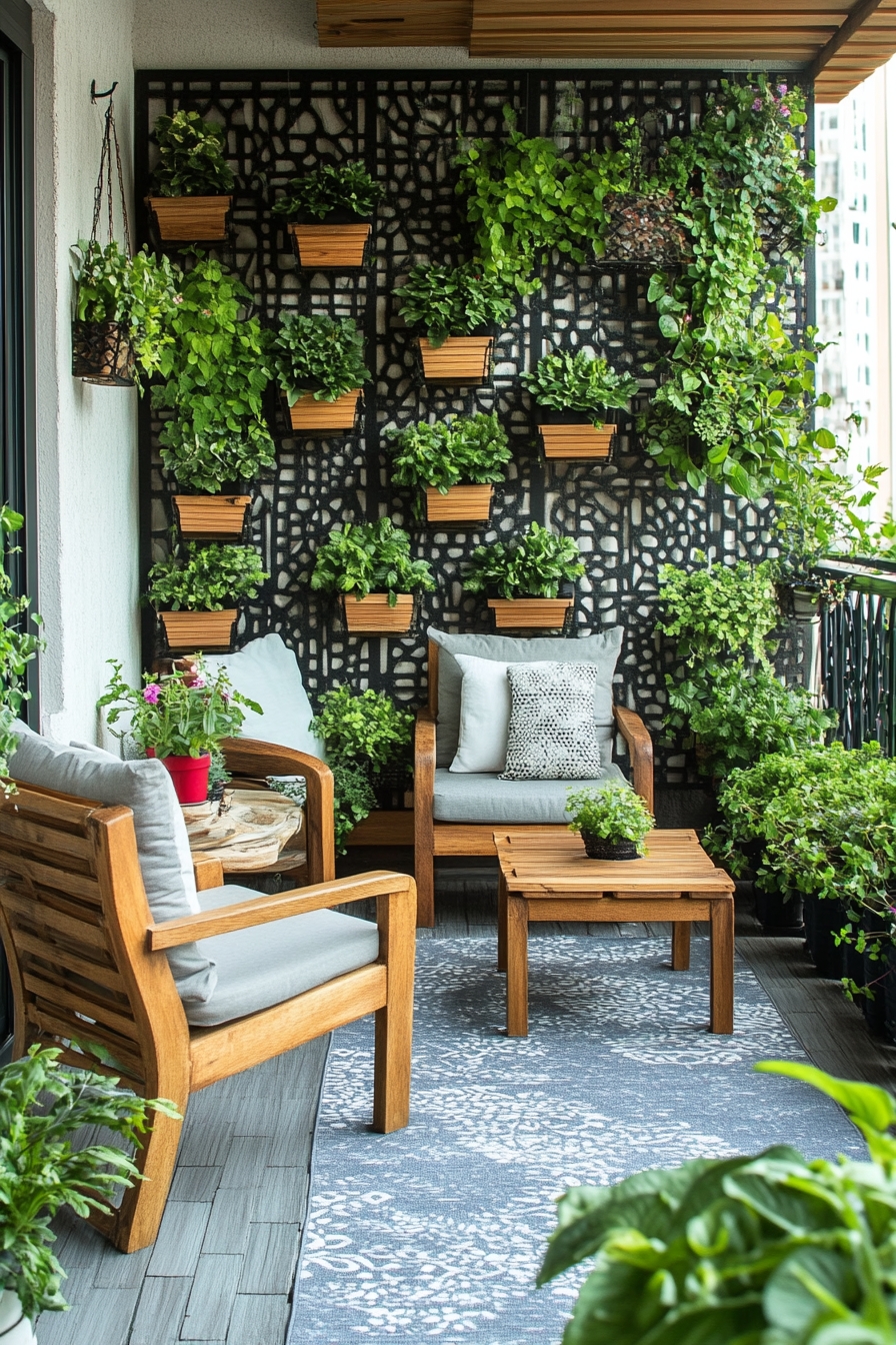 Green Oasis on a Balcony