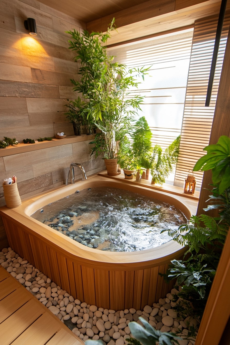 Immerse Yourself in a Sunlit Bamboo Spa