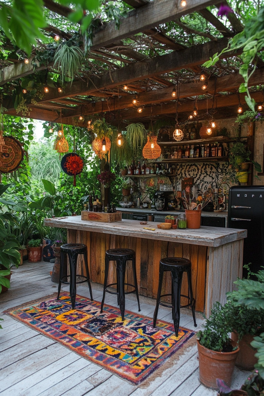 Rustic Boho Bar Escape