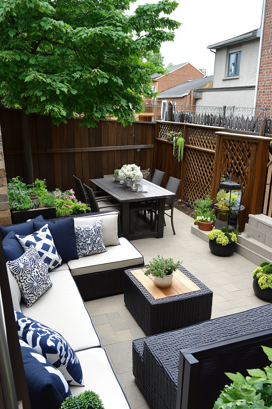 Stylish Townhouse Patio