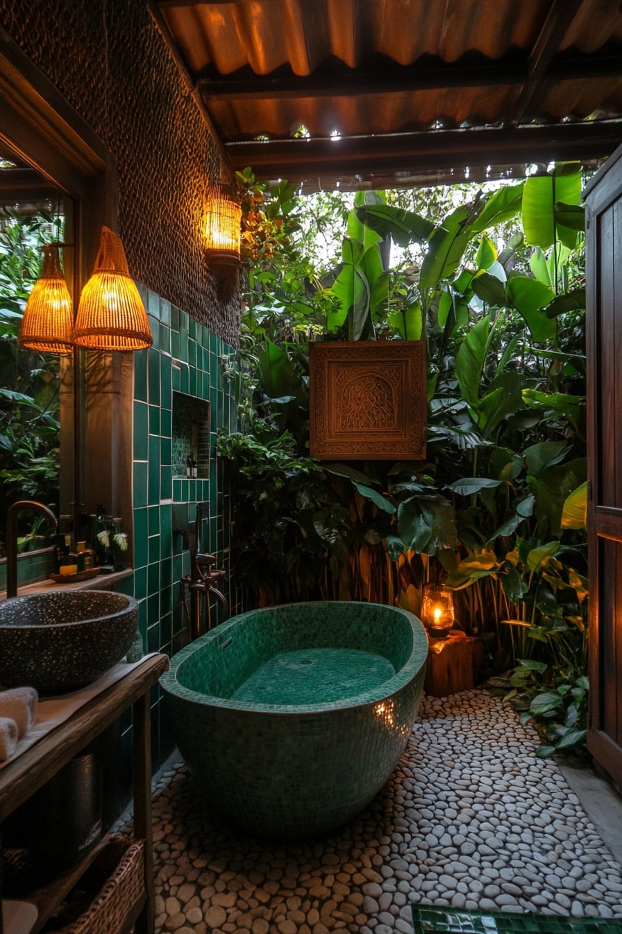 Transform Your Bath Time Into a Jungle Retreat