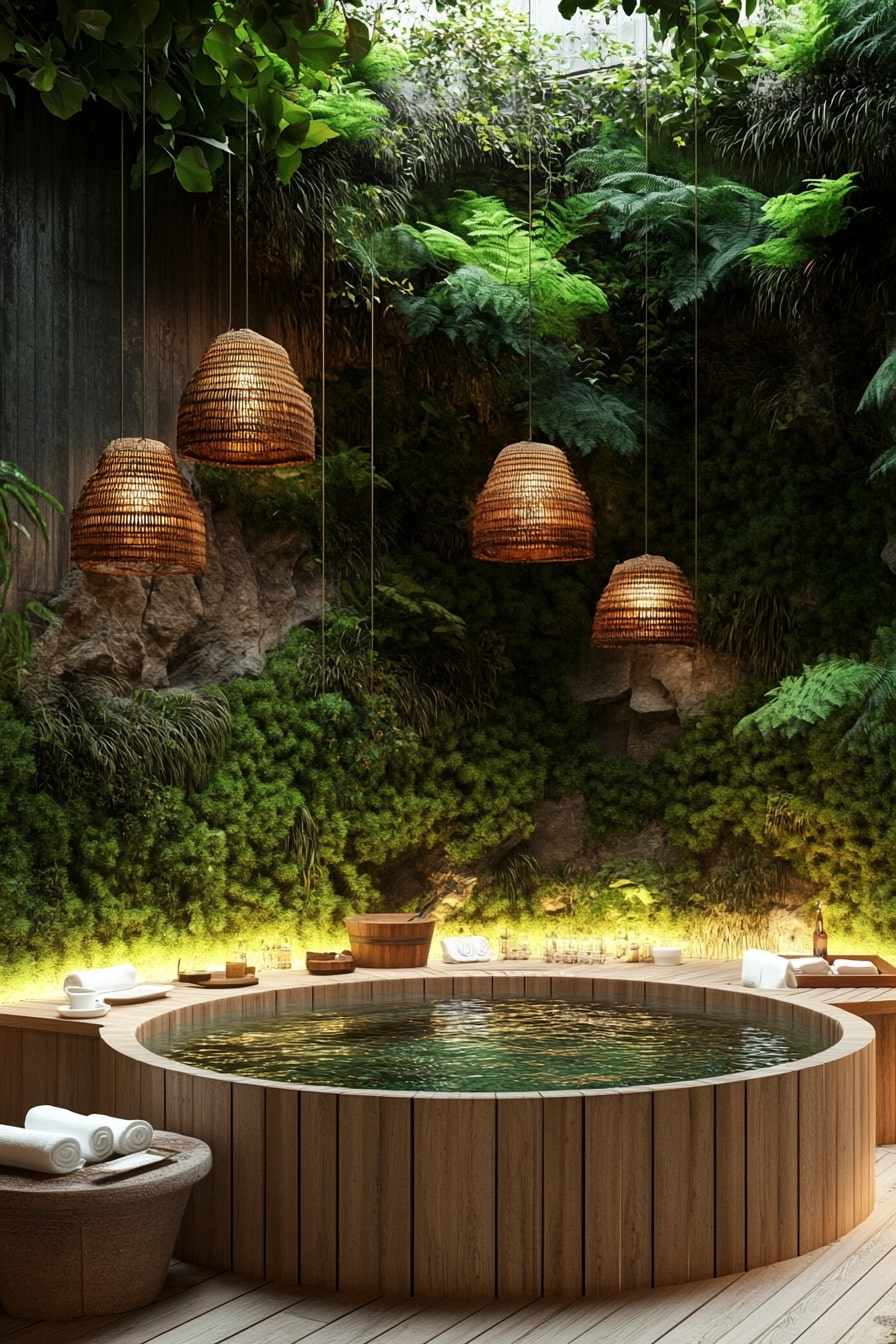 Transform Your Bathing Experience in a Hanging Garden Retreat