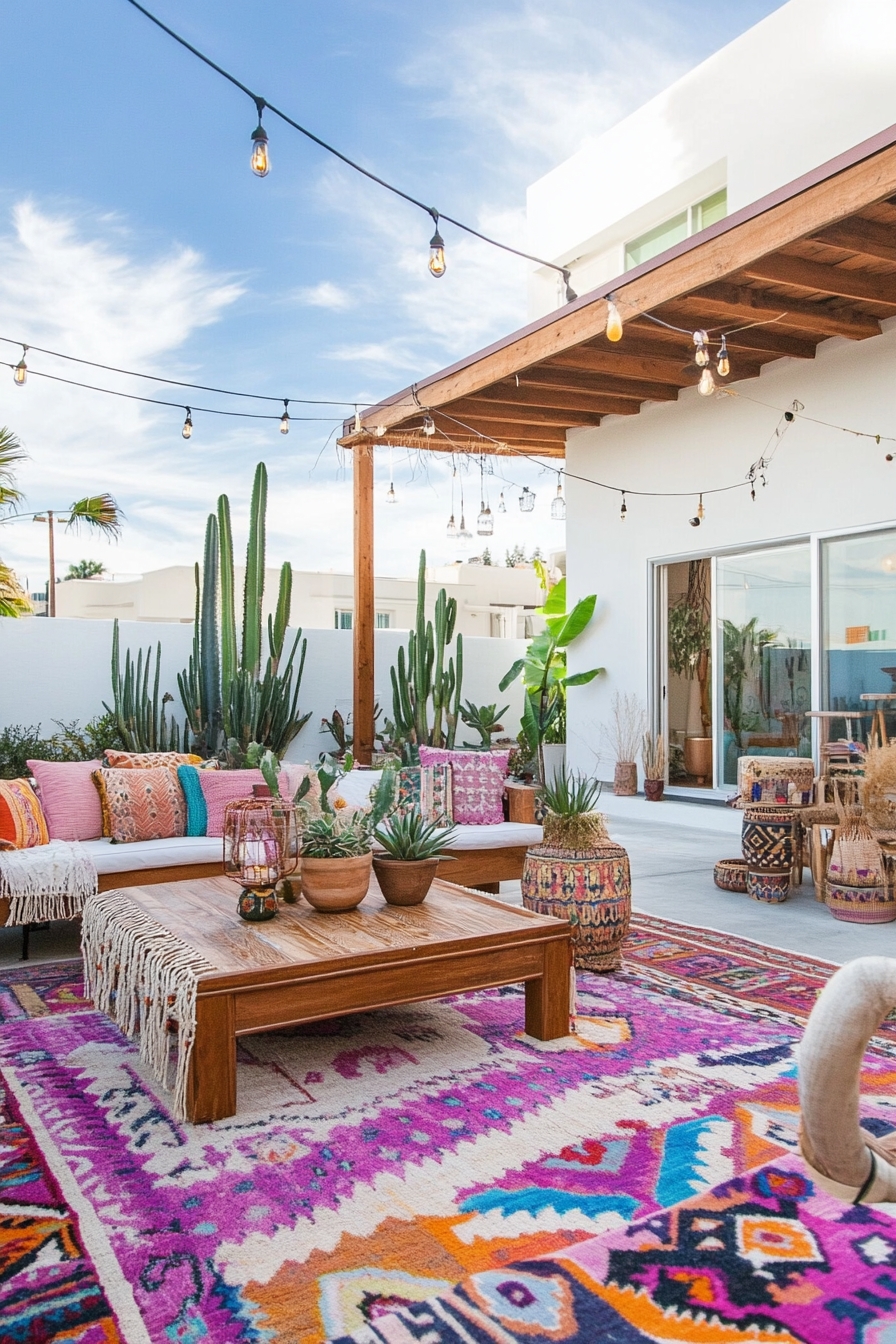 Vibrant Boho Patio Escape