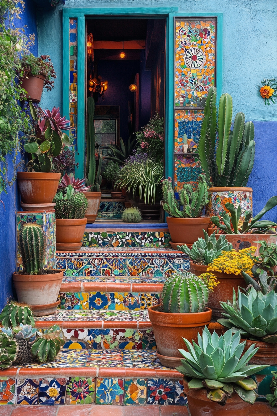 Vibrant Mexican Courtyard